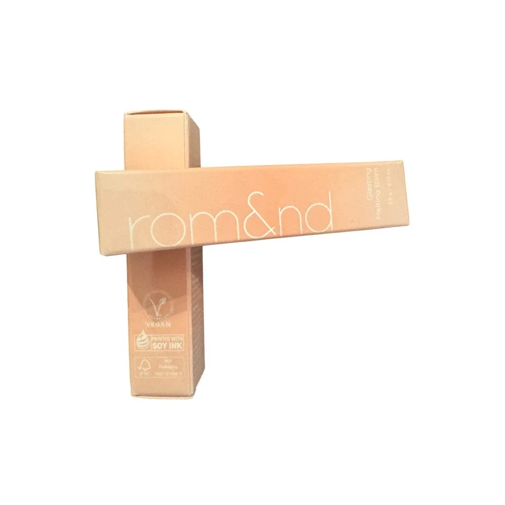 Rom&nd Glasting Melting Balm 10 Nu Beige Korean Lip Tint Vegan 3.5g Set of 2